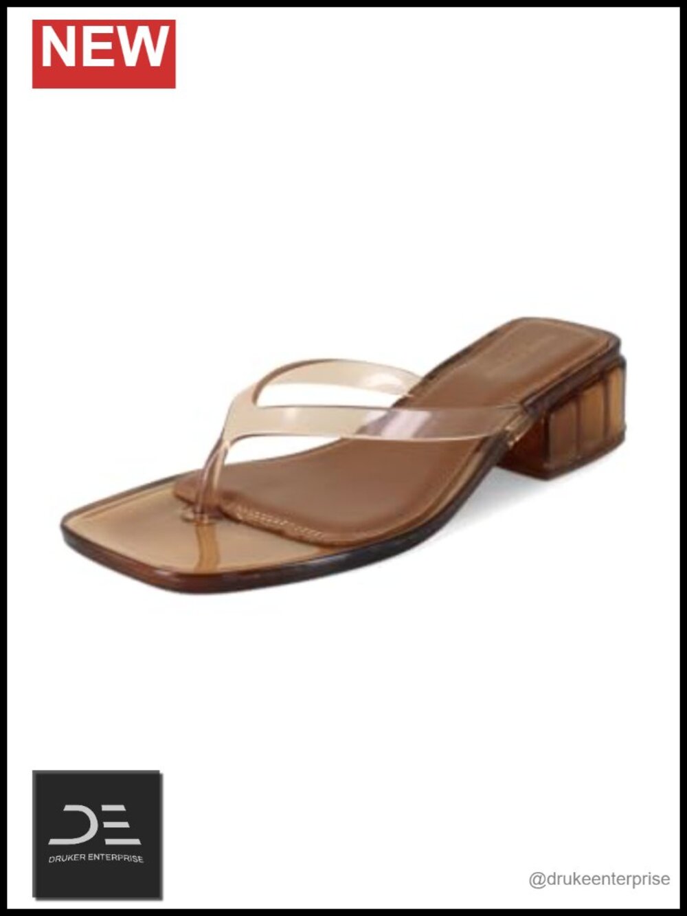 BCBGeneration Tassi Jelly Block Heel Flip Flop Sandals
